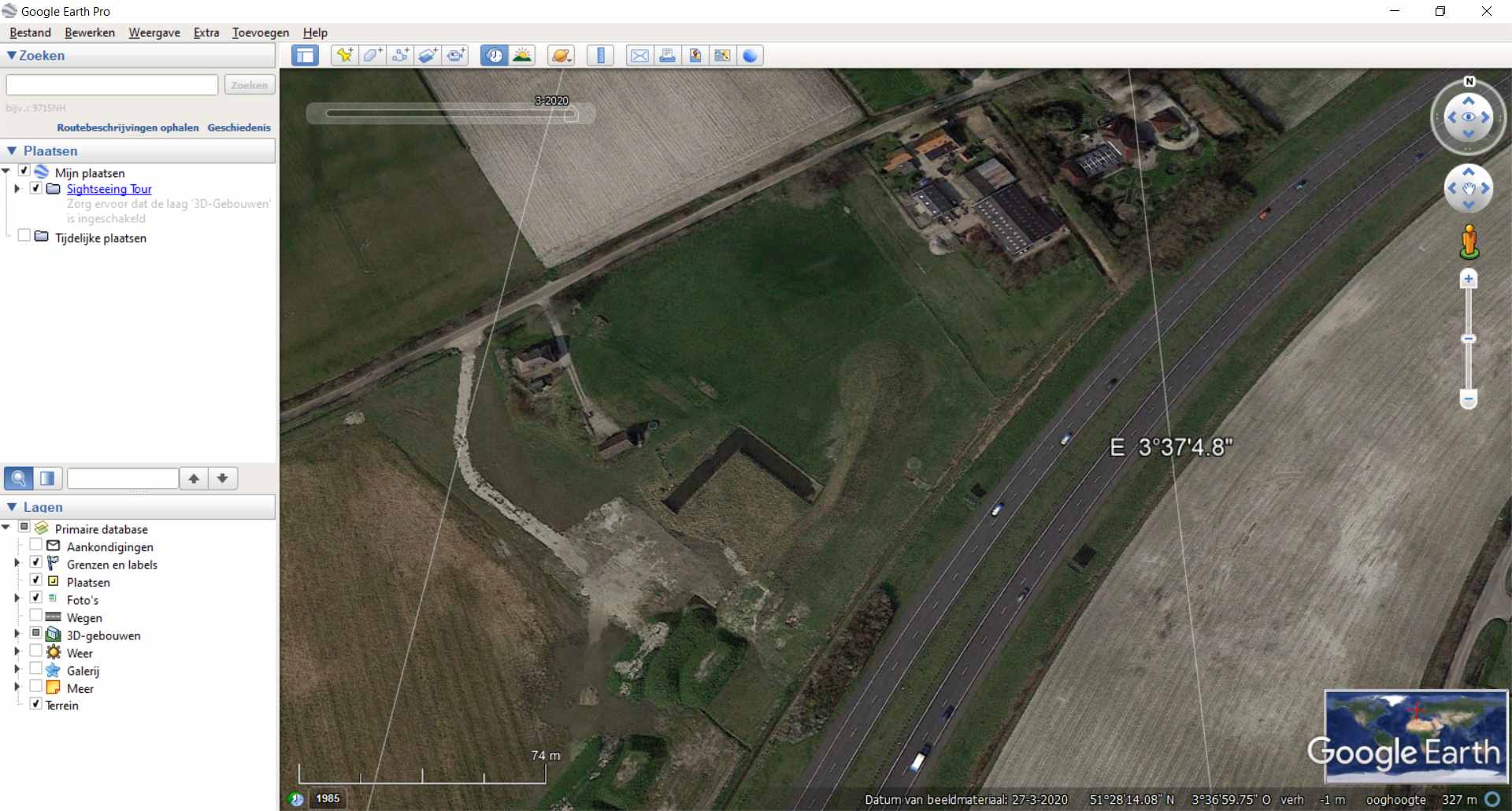 De geluidswal maart 2020